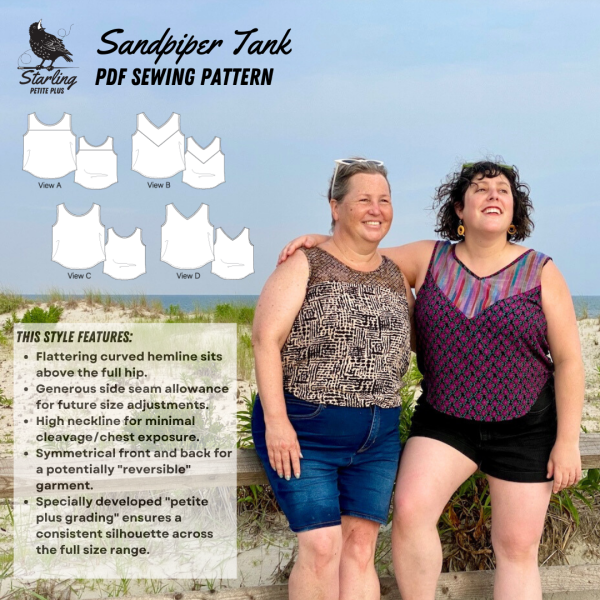 Sandpiper Tank PDF Sewing Pattern & Instructions - Image 3