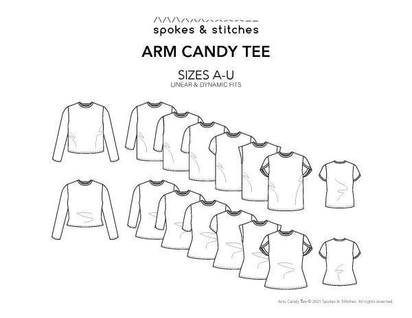 Arm Candy Tee PDF Sewing Pattern & Instructions - Image 19