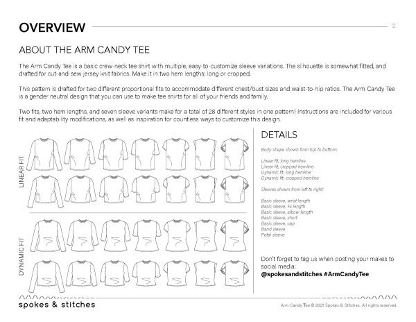 Arm Candy Tee PDF Sewing Pattern & Instructions - Image 20